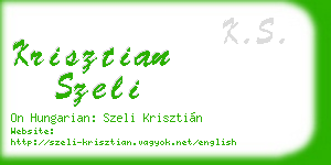 krisztian szeli business card